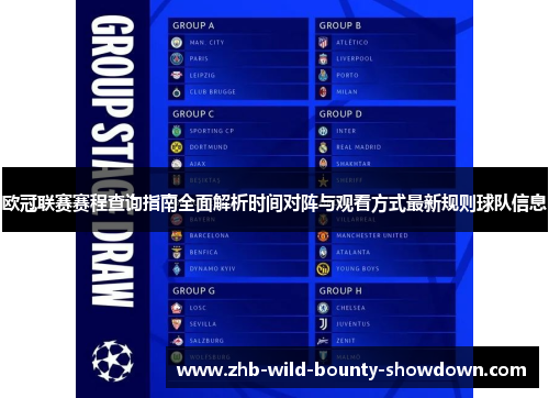 欧冠联赛赛程查询指南全面解析时间对阵与观看方式最新规则球队信息